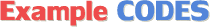 Example Codes