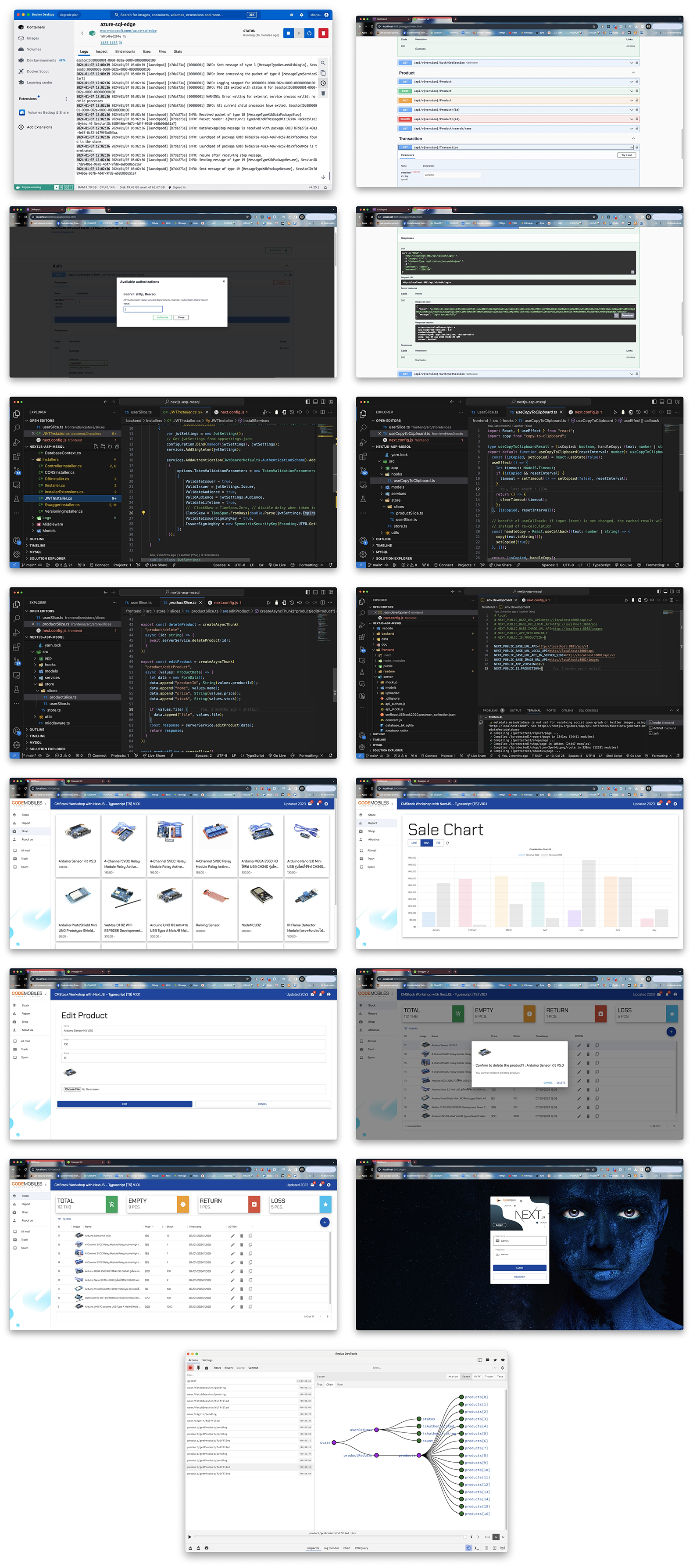 Nextjs Sql Server หลักสูตร NextJS + ASP .NET CORE 8 + SQL SERVER โดย CodeMobiles Co., Ltd.